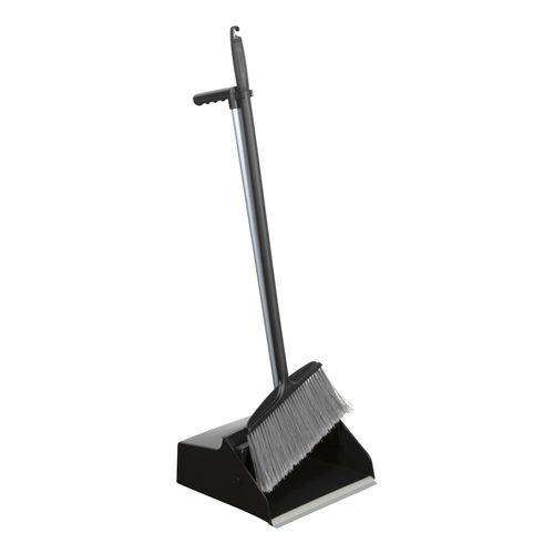 Cleanlink Lobby Pan Set Broom & Bucket Black