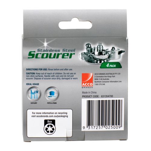 Northfork Stainless Steel Scourer Pack 4