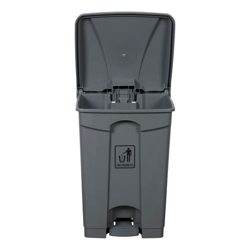 Cleanlink Bin Plastic 45L Pedal Lid Grey