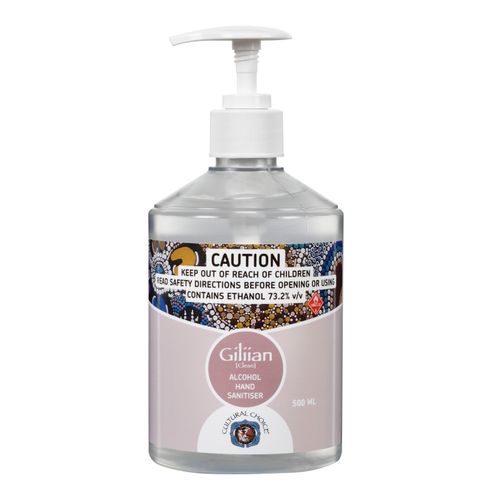 Cultural Choice Indigenous Range Giliian Hand Sanitiser Gel 70% Alcohol 500mL
