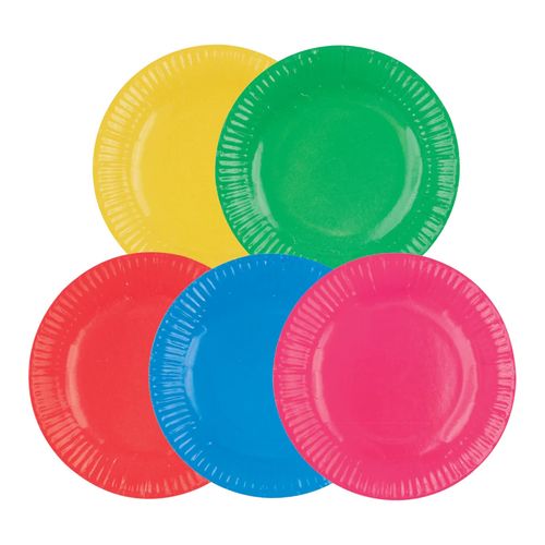 Zart Paper Plate Coloured 180mm Pack 50