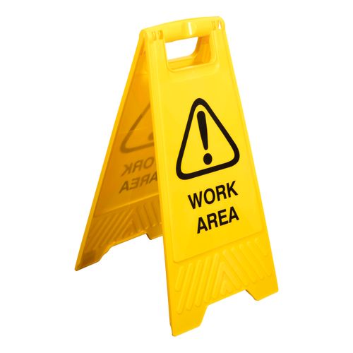 Cleanlink Work Area Safety Sign Yellow