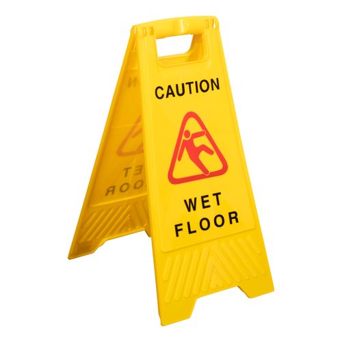 Cleanlink Safety Sign Wet Floor 32x31x65cm Yellow