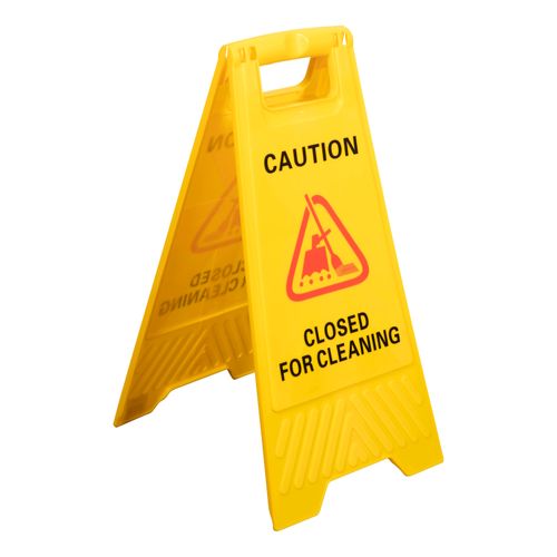 Cleanlink Safety Sign Closed For Cleaning Yellow
