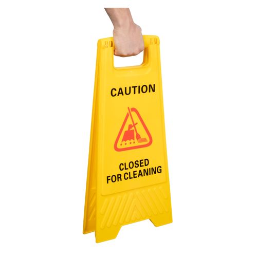 Cleanlink Safety Sign Closed For Cleaning Yellow