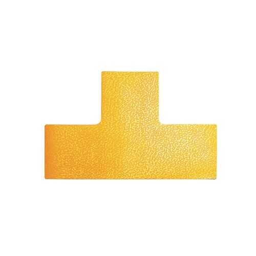 Durable Floor Marking Shape T Yellow Pack 10