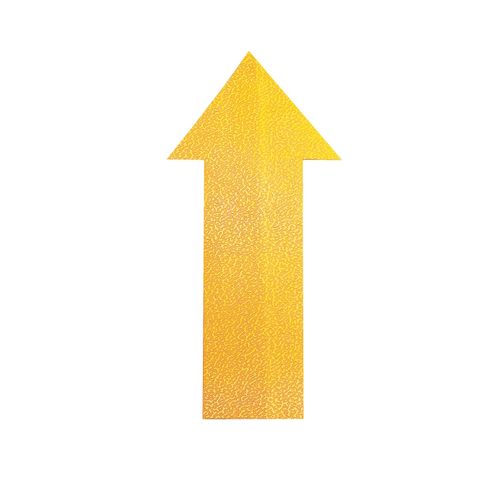 Durable Floor Marking Shape Arrow Yellow Pack 10