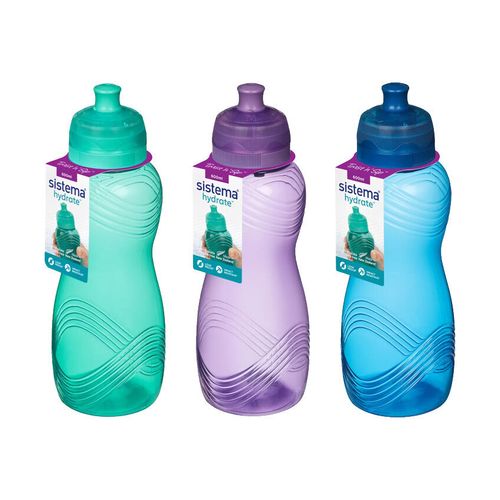 Sistema Wave 600ml Bottle Assorted Colours Each