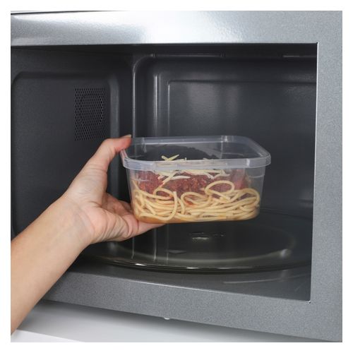 Sistema Klip It Plus Rectangular Food Storage Container 1L Pack 3
