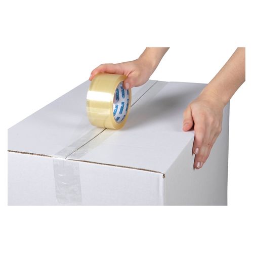 Cumberland Packaging Tape 7215 48mm x 75M Low Noise Clear Pack 6