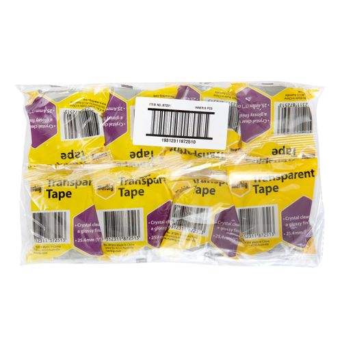 Marbig Clear Office Tape 18mm x 33M - for small dispensers