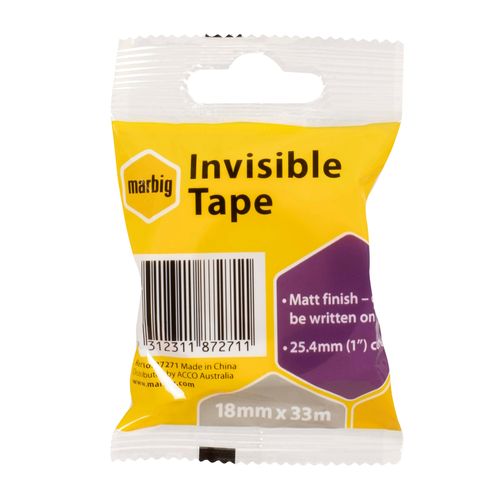 Marbig Invisible Marbig 18mm x 33M - for small dispensers