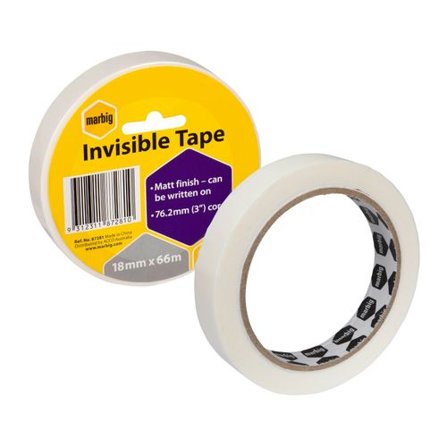 Marbig Invisible Marbig 18mm x 66M - for large dispensers