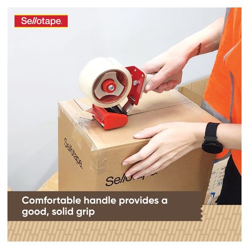 Sellotape Carton Sealer and Packaging Tape 48mm x 50m Clear Pack 6