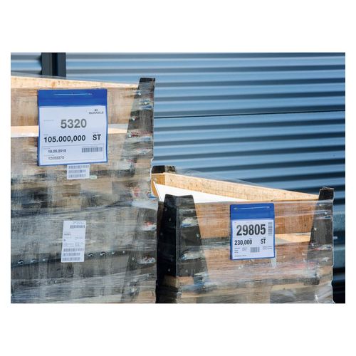 Durable Logistics Pockets Wire Straps A4 Landscape Pack 50
