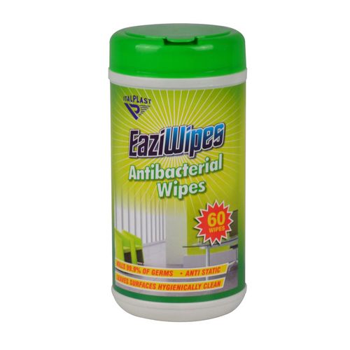 Italplast Antibacterial Disposable Eaziwipes (Tub 60)