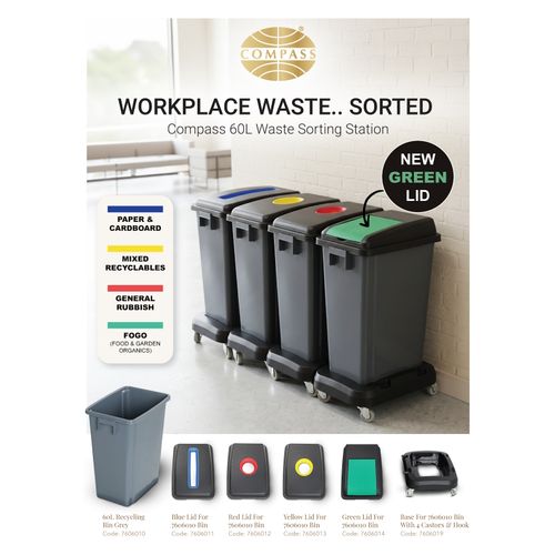 Compass Green Lid for 7606010 Recycle Bin