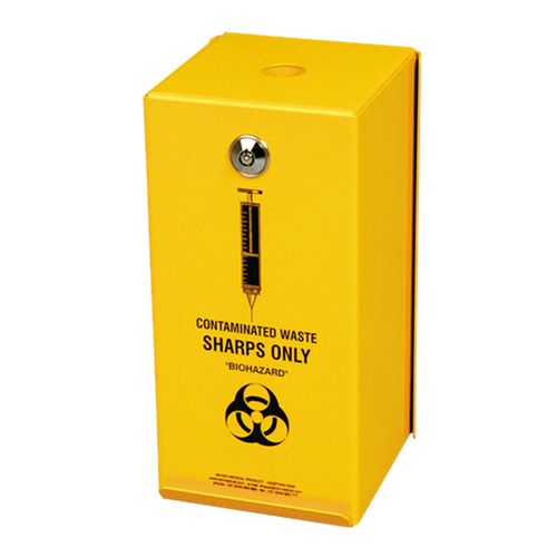 Aerohazard Sharps Disposal 2L Steel Safe Container (Includes 2xSD2000 ...