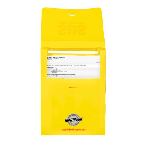 Northfork SDS Document Box A4 Polypropylene Yellow