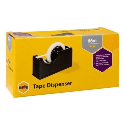 Marbig Tape Dispenser Large Black