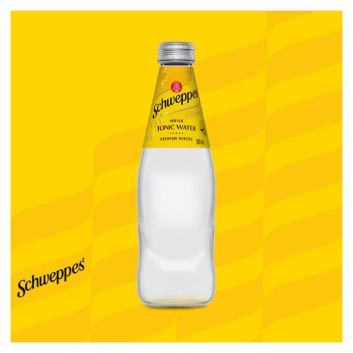 Schweppes Tonic Water Mixer Drink Bottle 300ml Carton 24