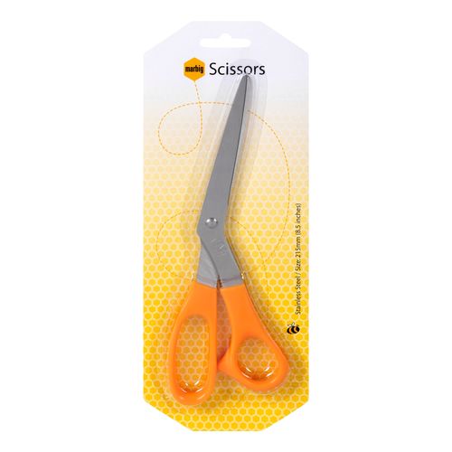 Marbig Scissors Orange Handle 215mm