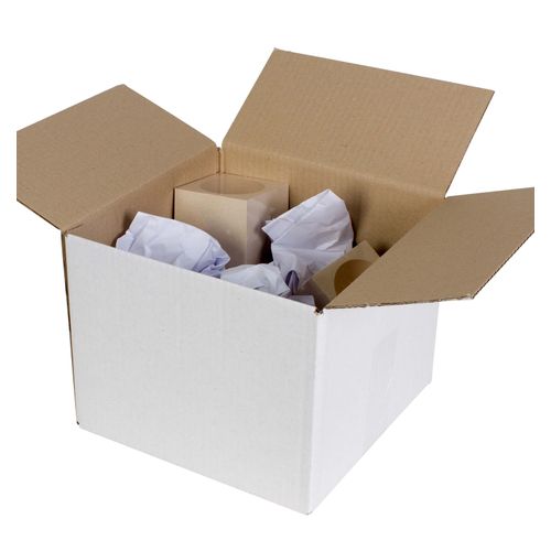 Cumberland Shipping Box Regular 480x400x300mm White Pack 25
