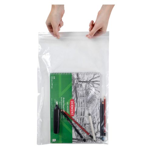 Cumberland Resealable Polybag 305x450mm Clear Pack 100