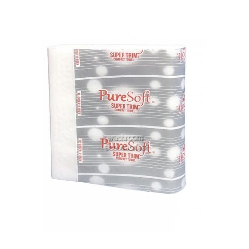 ABC PureSoft Interleaved Hand Towel 0-888X Compact 1Ply 190x450mm 120 Sheets/Pack Carton 20