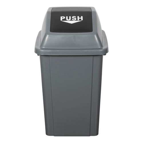 Cleanlink Rubbish Bin With Bullet Lid 60L Grey