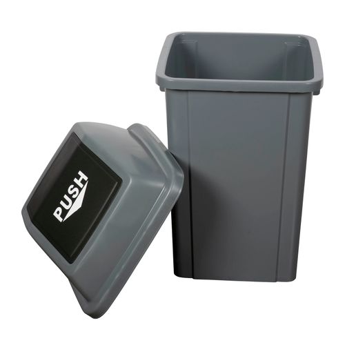 Cleanlink Rubbish Bin With Bullet Lid 60L Grey