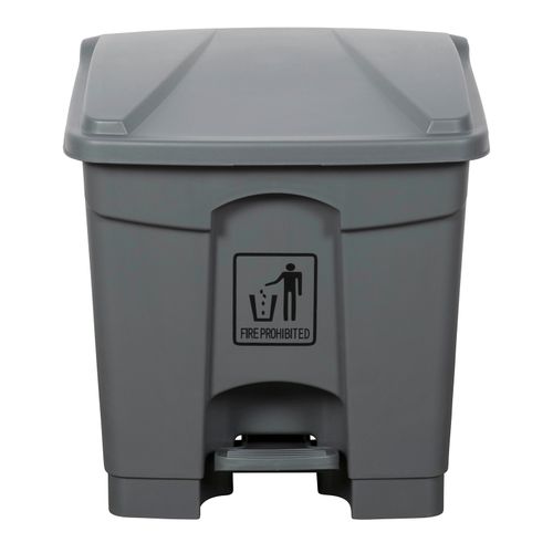 Cleanlink Bin Plastic 30L Pedal Lid Grey