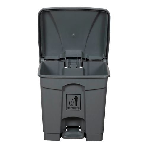 Cleanlink Bin Plastic 30L Pedal Lid Grey