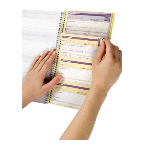 Spirax 553 Cash Receipt Book 279x144mm