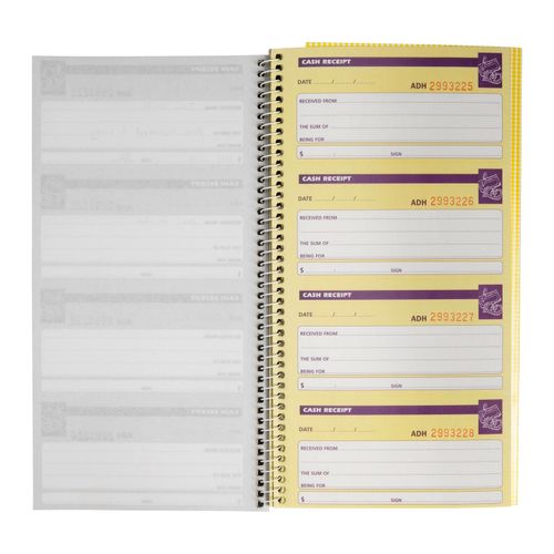Spirax 553 Cash Receipt Book 279x144mm
