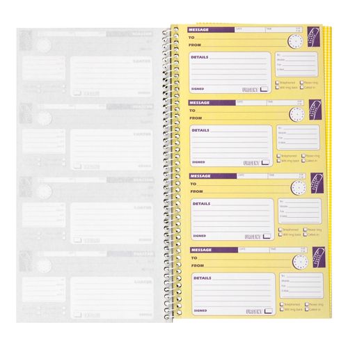 Spirax 550 Telephone Message Book 279x144mm