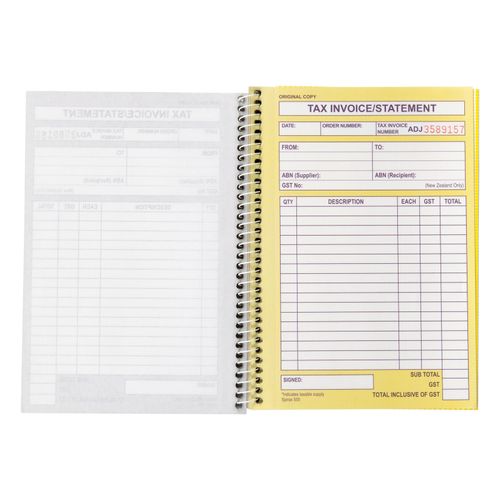 Spirax 555 Invoice And Statement Book 207x144mm