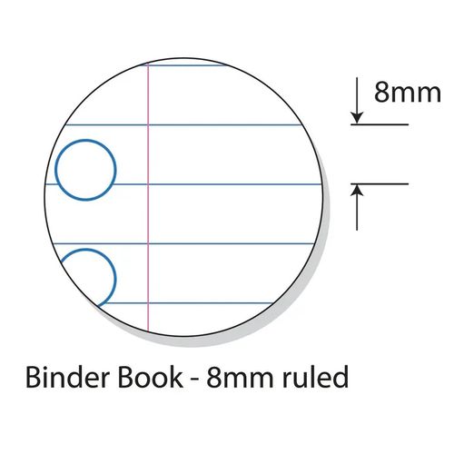 Splash Binder Book A4 8mm Ruled 128 Page