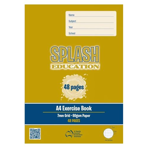 Splash Grid Book A4 7mm 48 Page