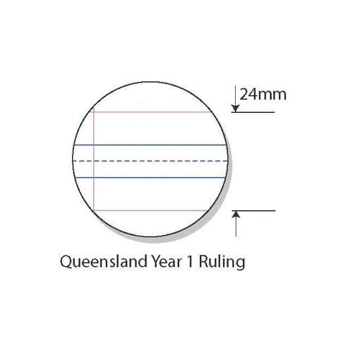 Splash Exercise Book A4 Qld Year 1 Ruled With Margin 48 Page