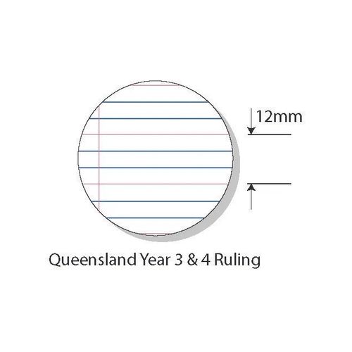 Splash Exercise Book A4 Qld Year 3/4 Ruled With Margin 96 Page