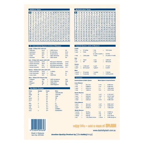 Splash A4 96pg Qld Yr2 Ruled Exercise Book