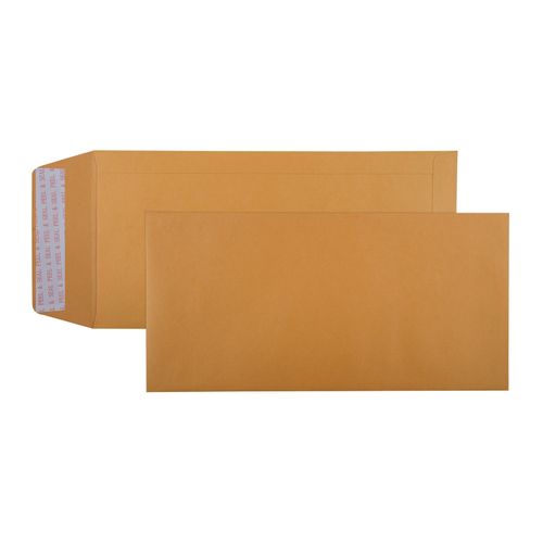 Cumberland Envelope Strip Seal Gold Pocket 305x150mm Box 250