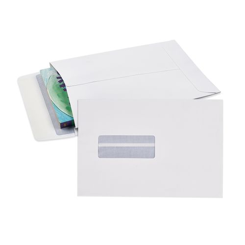 Cumberland Envelope Peel & Seal Window Face Expandable Pocket 245x162mm White Pack 25