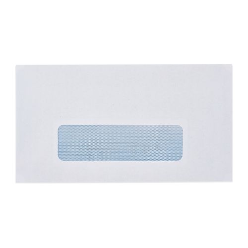 Cumberland Envelope Self Seal Window Face Secretive 11B 90x145mm White Box 500