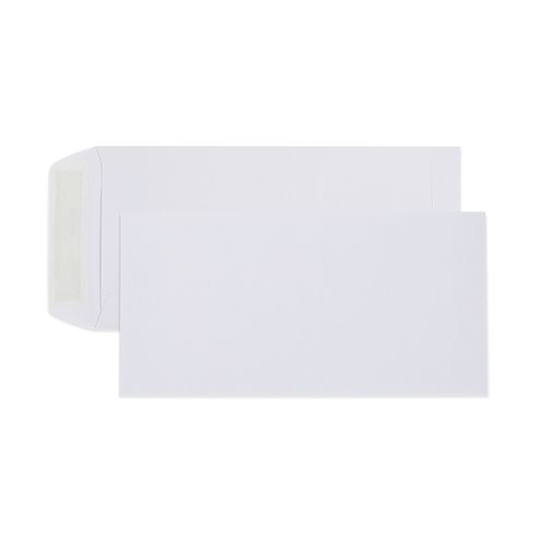 Cumberland Strip Seal Pocket Envelope 80gsm DL 220x110mm White Box 500