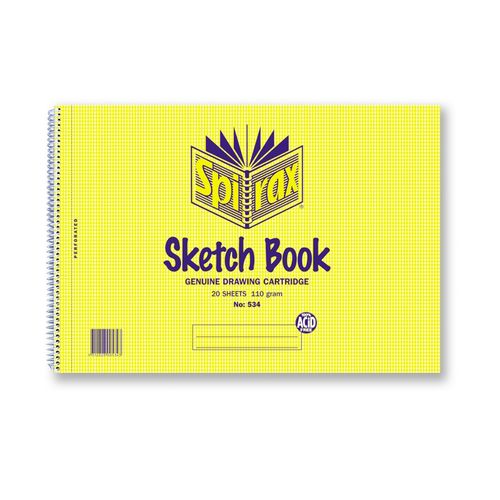 Spirax 534 Sketch Book A4 212x297mm 40 Page