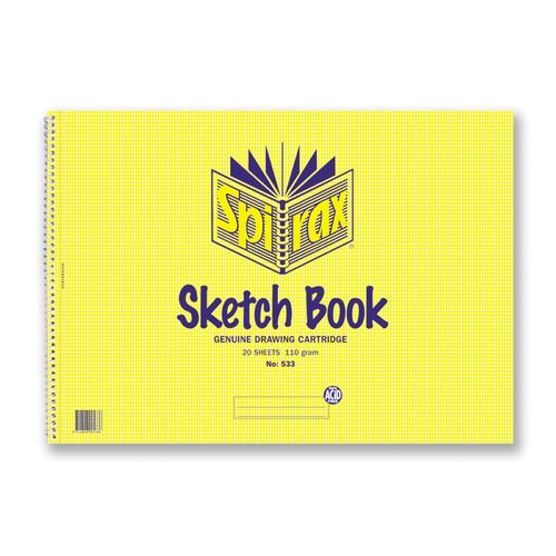 Spirax 533 Sketch Book A3 297x420mm 40 Page