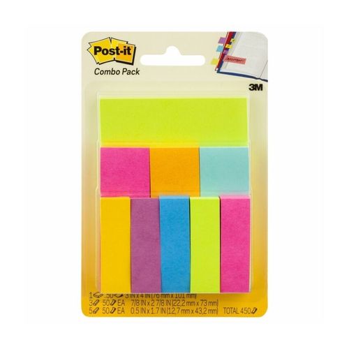 Post-It Notes & Pagemarkers Assorted Sizes & Colours Pack 450