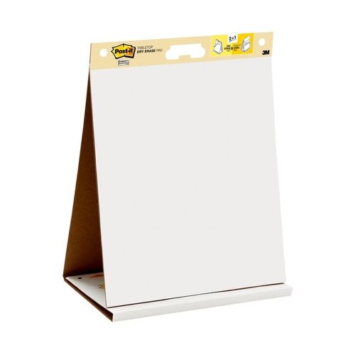 Post-It 563DE Super Sticky Table Top Easel Pad with Dry Erase 508 x 584mm